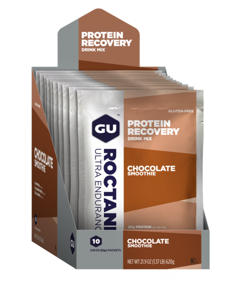 Picture of GU Roctane Protein Recovery Drink Sachets - Box of 10 Serve Single Sachets