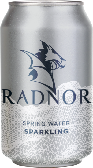 Picture of Radnor Canned Welsh SPARKLING Spring Water 330ml Can (24 pack)