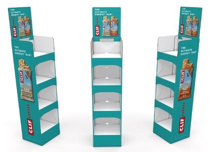 Picture of Clif Cardboard Floor Stand: 8 Display Boxes