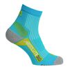 Picture of Absolute 360: Performance Running Socks: Quarter: Turquoise / Lime