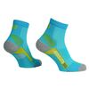 Picture of Absolute 360: Performance Running Socks: Quarter: Turquoise / Lime
