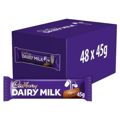 Picture of Cadbury Dairy Milk Chocolate Bar (48 x 45g)