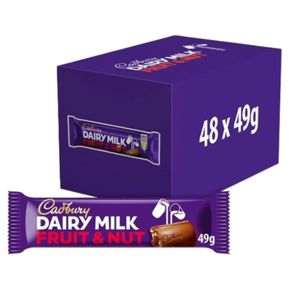 Picture of Cadbury Dairy Milk Fruit & Nut Chocolate Bar (48 x 49g)