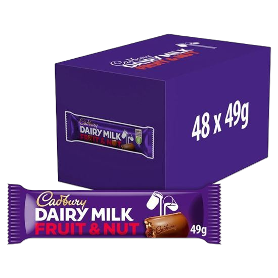 Picture of Cadbury Dairy Milk Fruit & Nut Chocolate Bar (48 x 49g)