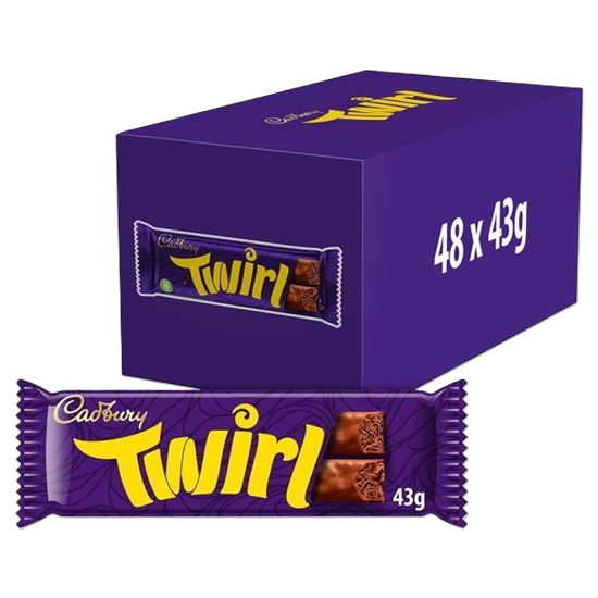 Picture of Cadbury Twirl Chocolate Bar (48 x 43g): OUT OF STOCK