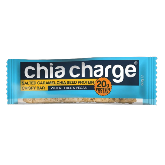 Chia Charge Crispy Vegan Protein Bars (10 x 60g Bars) | UNNU