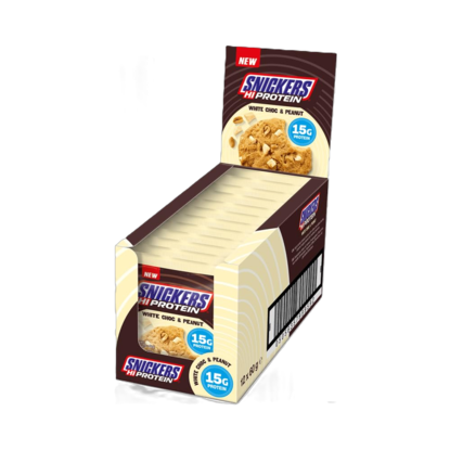 Picture of Snickers White Chocolate & Peanut Hi Protein Cookie (12 x 60g Cookies)