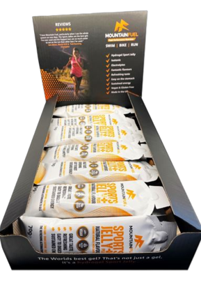 Picture of Mountain Fuel: Natural Sports Jelly + (Box 24 x 70g gels)