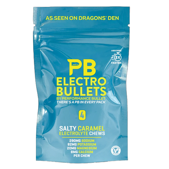 Picture of Caffeine Bullet: Salty Caramel Electro Bullet (20 packs of 4 chews)