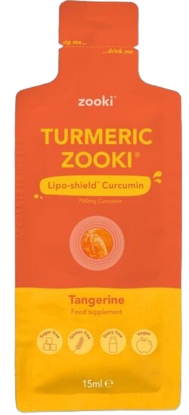 Picture of Zooki: Turmeric (20 x 15ml Sachets): Tangerine Flavour