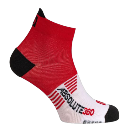 Picture of Absolute 360: Performance Running Socks: Ankle: Red / White