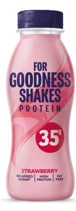 Picture of NEW: For Goodness Shakes RTD - High Protein Shake - 330ml x 8 bottles (35g Protein)