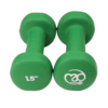 Picture of Mad Fitness: Green Neoprene 1.5 KG Dumbbells (Pair) (FDBELL1HALF)