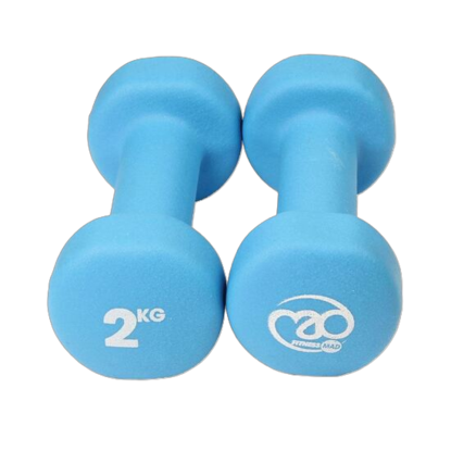 Picture of Mad Fitness: Blue Neoprene 2 KG Dumbbells (Pair) (FDBELL2)