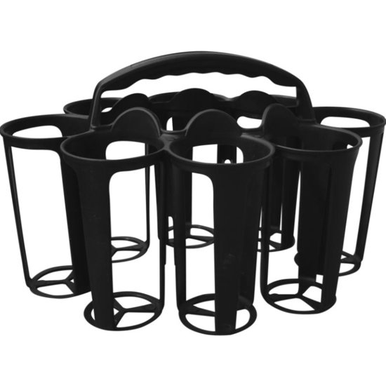 Picture of 8 BOTTLE WATERBOTTLE CARRIER BLACK (BOTTLES NOT INCLUDED)