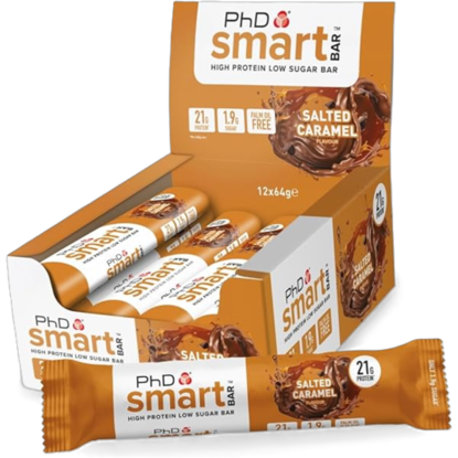 Picture of 50% OFF CLEARANCE: PHD Smart Bar - Protein Bars (12 Bars) SALTED CARAMEL (BB: 30/04/2026)