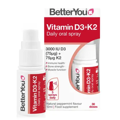 Picture of BetterYou: Vitamin D3 3000iu + K2 (12ml x 6)