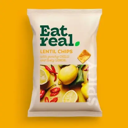 Picture of Eat Real: Lentil Chips NEW BOX SIZE (18 X 40g)