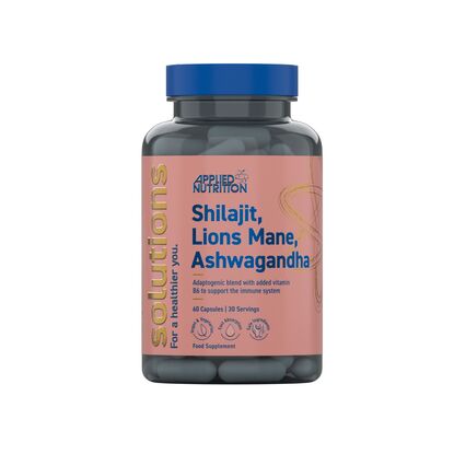 Picture of Applied Nutrition: Shaljit Lions Mane Ashwagandha Capsules (12 x 60 Capsules)